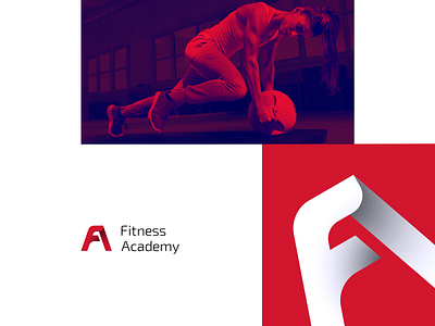 Fitness Academy branding fitness guidebook logo social t shirt templates