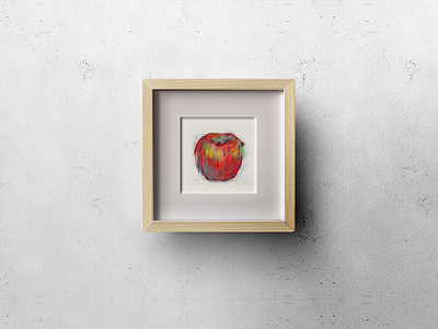 Apple apple hand painted