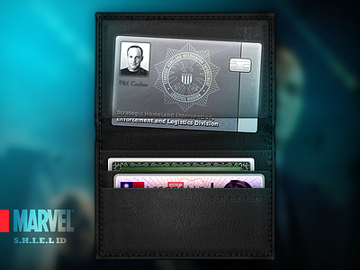S.H.I.E.L.D. ID id card marvel phil coulson s.h.i.e.l.d. wallet
