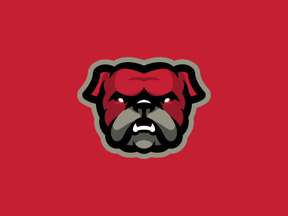 Bulldog logo mascot | For sale by Sergey Jir on Dribbble