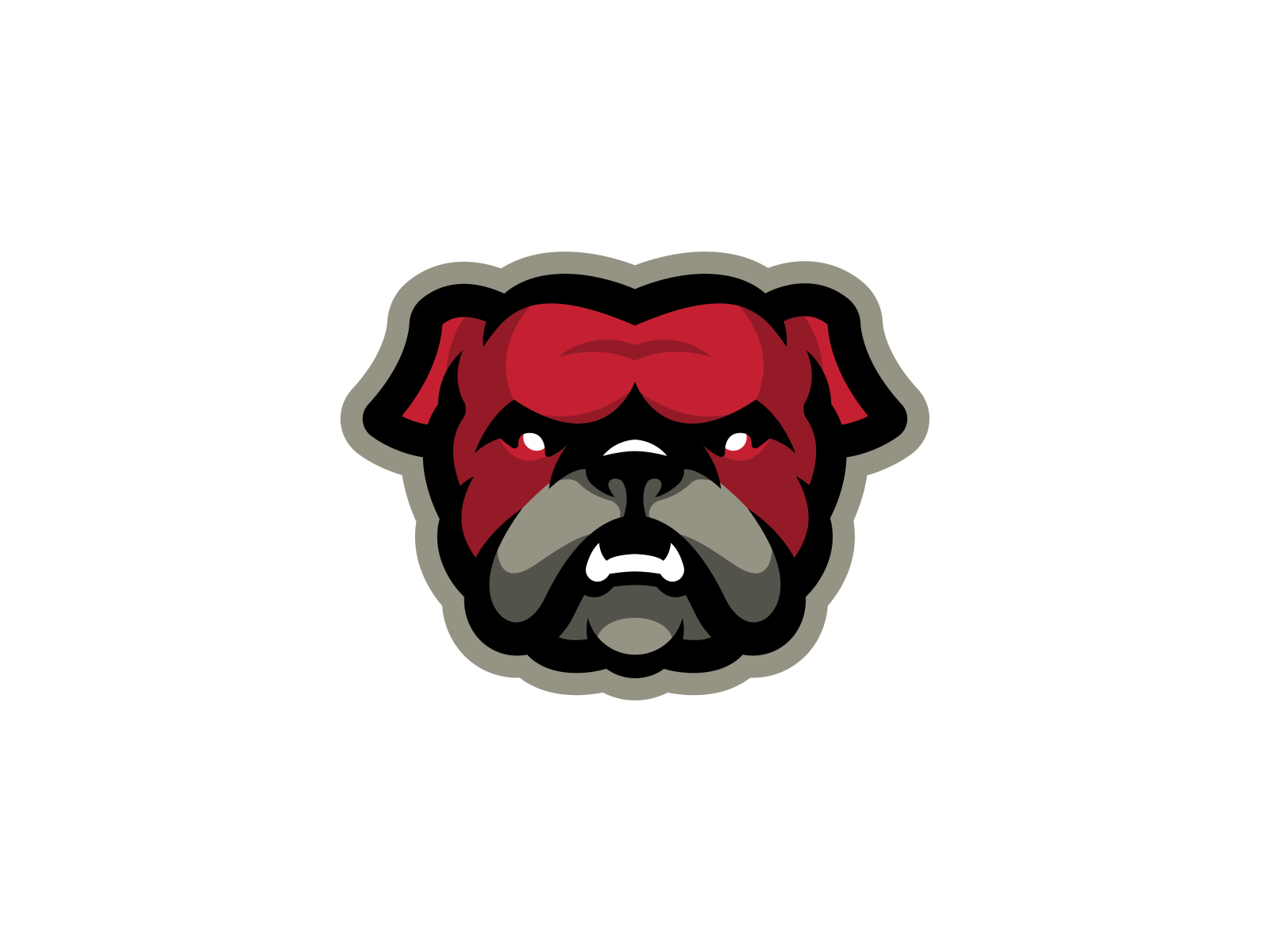 Bulldog logo mascot | For sale by Sergey Zhur on Dribbble