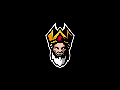 KINGS | MASCOT LOGO badge beard branding club logo crown design esport esports game logo icon identity king logo logotype mascot mascot logo sports team logo twitch logo vector warrior