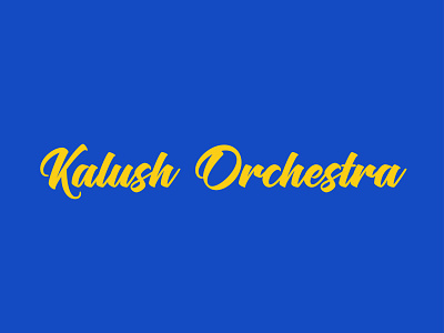 KALUSH ORCHESTRA | EUROVISION 2022 design eurovision eurovision 2022 flag font glory to ukraine illustration kalush kalush orchestra lettering music peace pray for ukraine support ukraine type typography ukraine winner украина україна