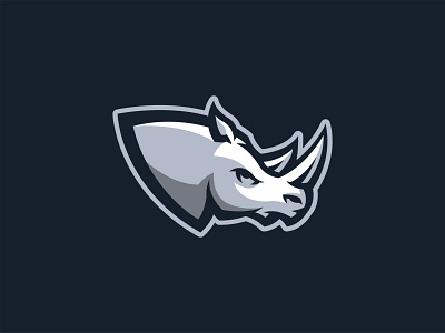 RHINO animal animal illustration anomal logo badge brand branding buy esport for sale identity illustraion illustrator mascot mascot design mascot logo rhino rhino logo rhinoceros sportbranding sportlogo