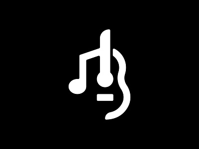 GUITAR + NOTE brand branding brandmark guitar guitars icon identity identity designer logo logo design logo designer logo mark mark music music note note notes symbol typography ukraine