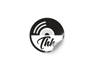 TRANSLATE HIP-HOP | THH badge icon identity identity designer illustration language logo logo design logo designer logo mark minimalistic mockup design music record sticker sticker design symbol typography vector vinyl