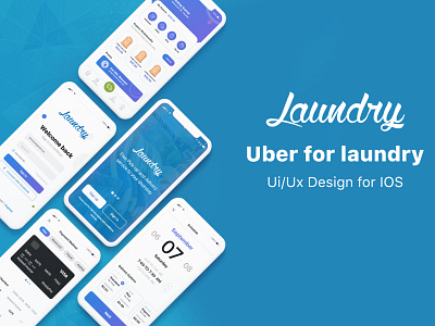 Uber for laundry IOS Ui kit ui ui ux design uidesign ux desgin ux design