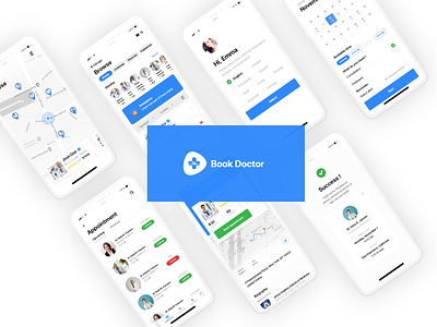 Book Doctor - Doctor Appointment App mockup ui ui ux design uidesign ux ux desgin ux design