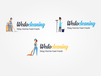 wedocleaning logo Design