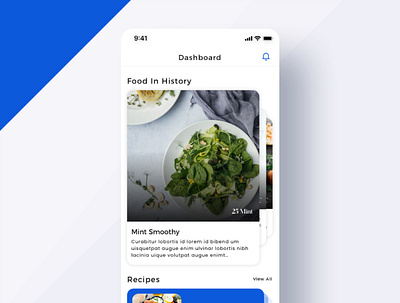 Recipe app concept app app design design minimal ui