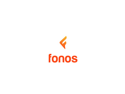 Fonos Logo app branding icon logo minimal typography vector website