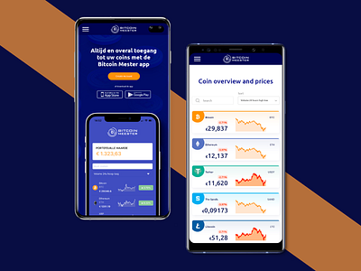 Bitcoin Meester cryptocurrency mob mobile app design mobile design mobile ui ui