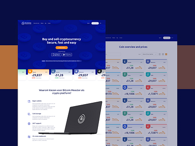 Bitcoin Meester cryptocurrency ui ux web webdesign