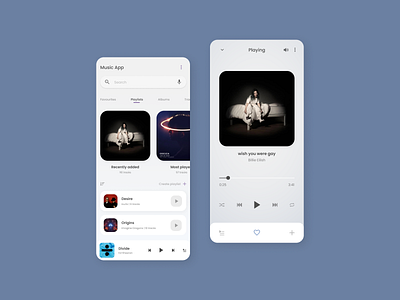 Player Interface Concept mobile app mobile app design mobile design mobile ui music play player playlists ui uidesign