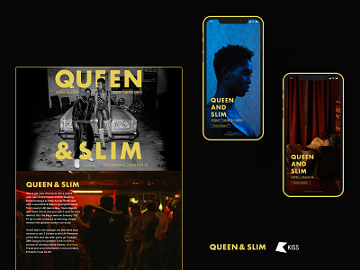 Queen And Slim Kiss Creative Page adobexd app app concept branding case study illustration re brand redesign ux web webdesign