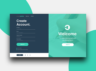 Crowdjustice Landing Page Design adobexd behance case study concept design designer logo product page re brand redesign sketch ui ux web website design