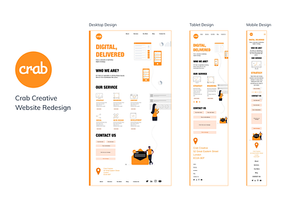 New Crab Creative Website adobexd app app concept behance case study concept logo re brand sketch ui