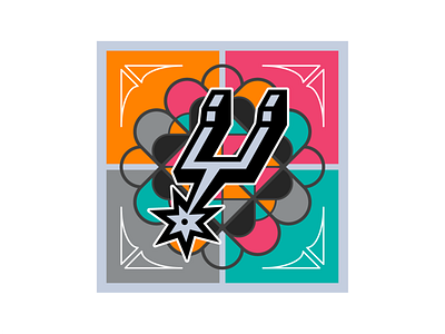 Retro Style Spurs Tile branding design illustration logo spurs vector