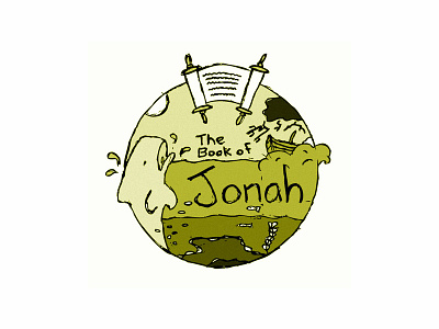 Book of Jonah Illustration bible drawing icon illustration logo theology