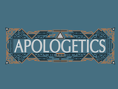 Apologetics Banner bible design logo theology vector