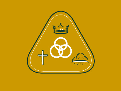 Trinity Logo bible design icon illustration logo theology trinity vector