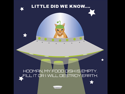 Blame it on "Covid the Cat"...... aiga aliens cats covid graphicdesign humans humor spaceships vector