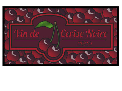 2020 Cherry Wine Label adobeillustrator aiga aigaupstateny albany alcohol alcohol labeldesign branding cherries clean creative graphicdesign illustration illustrator label design logo packagedesign red vector art wine label winery