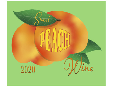 Peach Wine Label