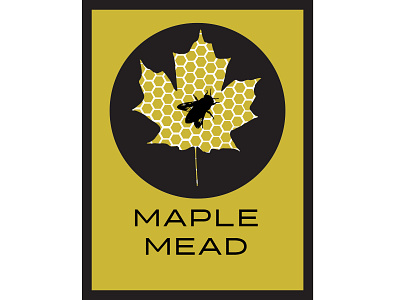 Maple Mead alcoholic branding drinks graphicdesign honey labeling liquor maple mead wine wine label
