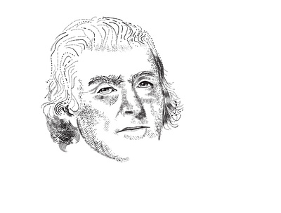Thomas Jefferson for Beer Label adobeillustrator beerlabel etching graphic design illustration jefferson revolutionary vectorart workinprogress