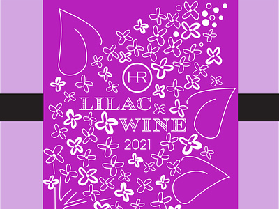 HR Lilac Wine Label
