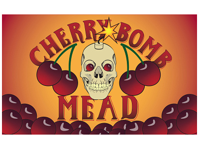 Cherry Bomb Mead Label