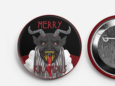 Krampus Buttons