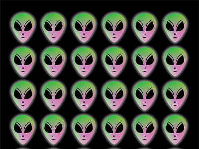 Alien Heads aliens fun graphic art