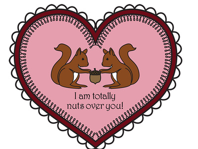 My Valentine albany be mine graphicdesign squirrels valentines day