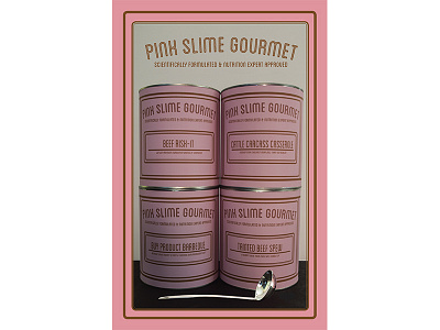 Pink Slime Gourmet albany food graphicdesign health illustrator layout output graphics pink slime typography