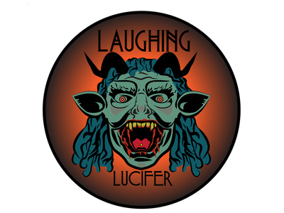 Laughing Lucifer Coaster alcohol beer beerart branding comic books gargoyles graphic design horror art illustration monsters stickermule