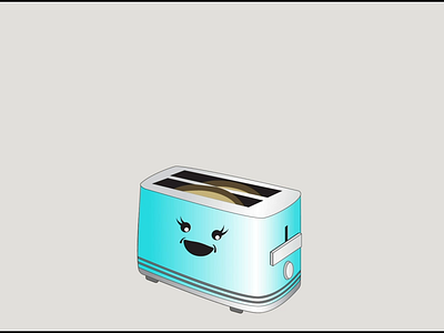 Toaster Video after effects animation americana animation emoji graphic design squishy toaster video animation