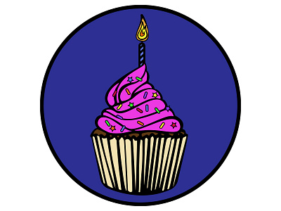 Happy Birthday to Me! albany baking birthday birthday cake birthday party candle celebration childrens cupcake design graphicdesign illustration illustrator sprinkles vector vector art