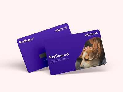 Cartões - PetSeguro branding card colors design minimal purple