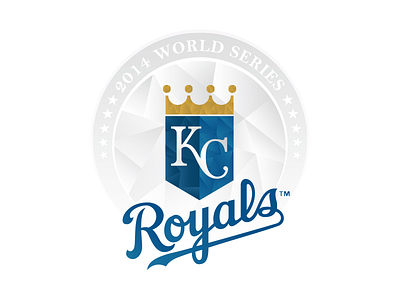 KC Royals World Series emblem illustration vector
