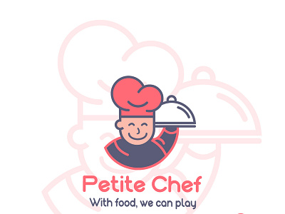 Petite Chef -LOGO brand and identity character art chef hat chef logo icon logo logodesign vector