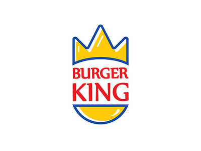 Burger King updated log burger burger logo food icon illustration king logo logodesign restaurant vector