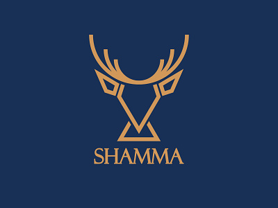 Shamma logo agency brand and identity character art deer deer logo design dress fashion girl icon illustration logo logodesign vector