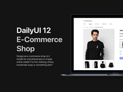 DailyUI 12 - E-Commerce shop 12 dailyui e commerce shop mobile ui