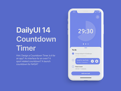 DailyUI 14 - Countdown timer 14 countdown timer dailyui mobile ui