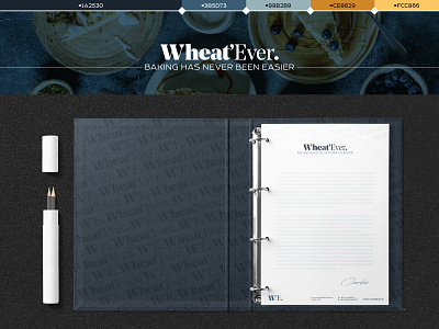 Wheat’Ever. Baking has never been easier. brand identity branding design flat identity design logo minimal ui ux vector