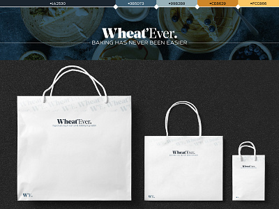 Wheat’Ever. Baking has never been easier. brand identity branding design identity design logo minimal typography ui ux vector