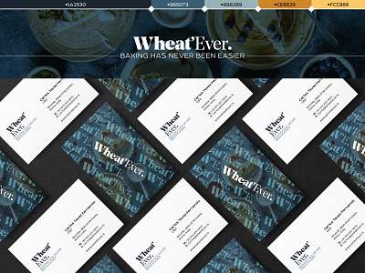 Wheat’Ever. Baking has never been easier. brand identity branding design flat identity design logo minimal typography ui ux