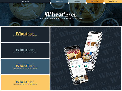 Wheat’Ever. Baking has never been easier. brand identity branding design flat identity design logo minimal ui ux vector